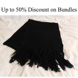 Super Soft 100% Cashmere Scarf (Unisex), Black